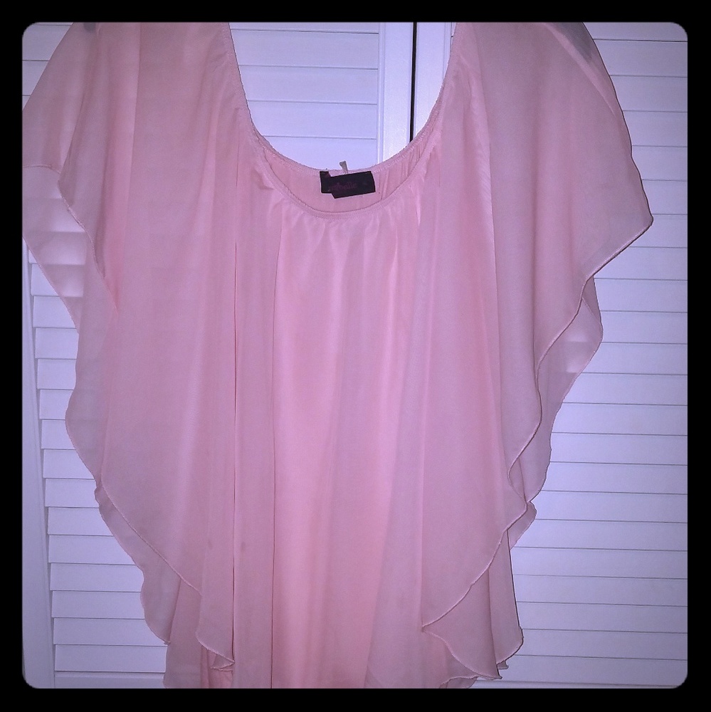 Layered look maternity blouse